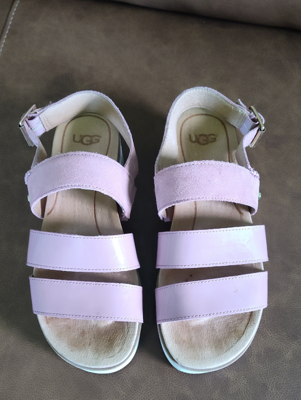 UGG Braelynn Platform Sandals, Rose/Pink, Sz 5.5